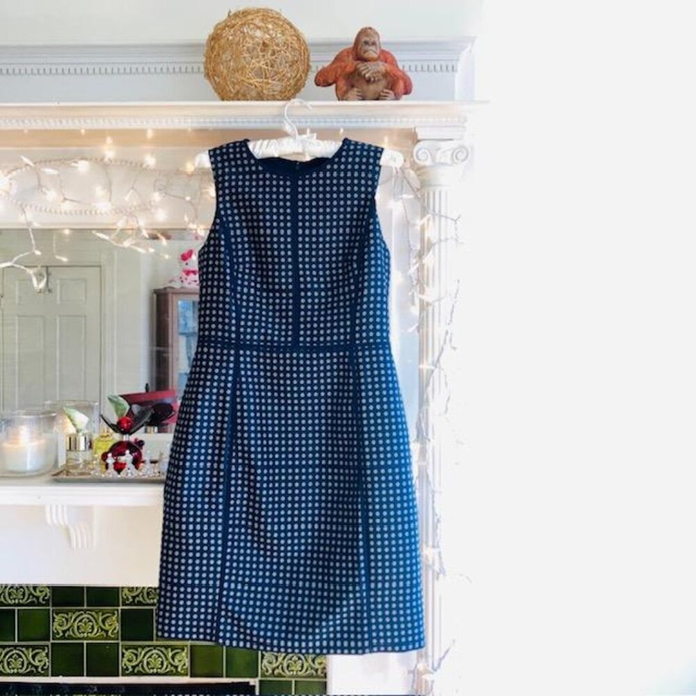 NWT J Crew Paneled Sheath Dress Foulard Print Classy & Elegant  Sz 6M